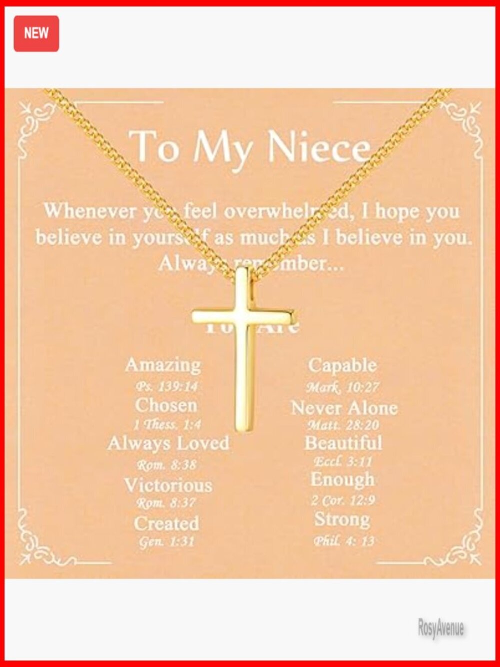 Sterling Silver Small Cross Necklace Dainty Pendant Chain